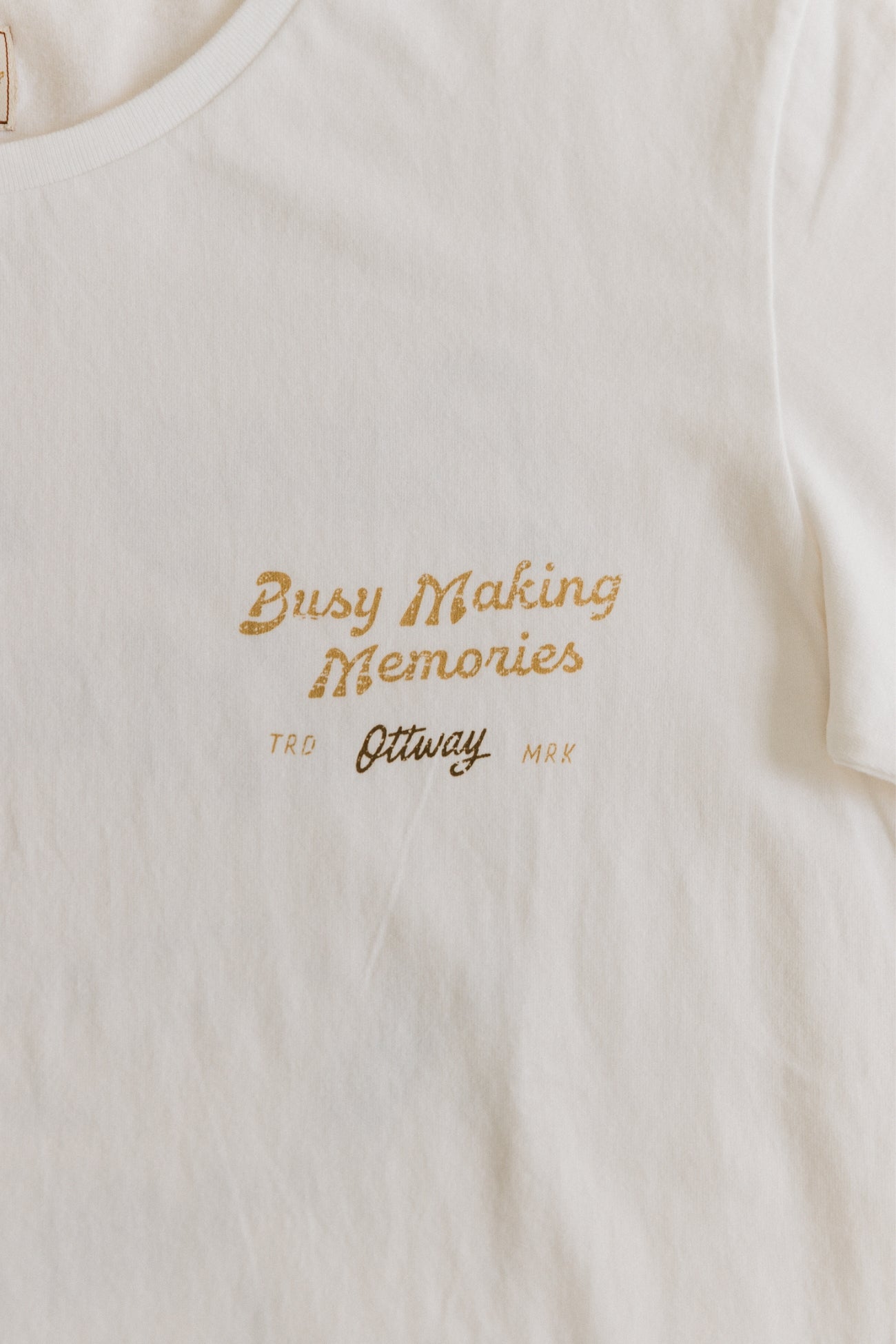 Busy Making Memories T-Shirt - Off White