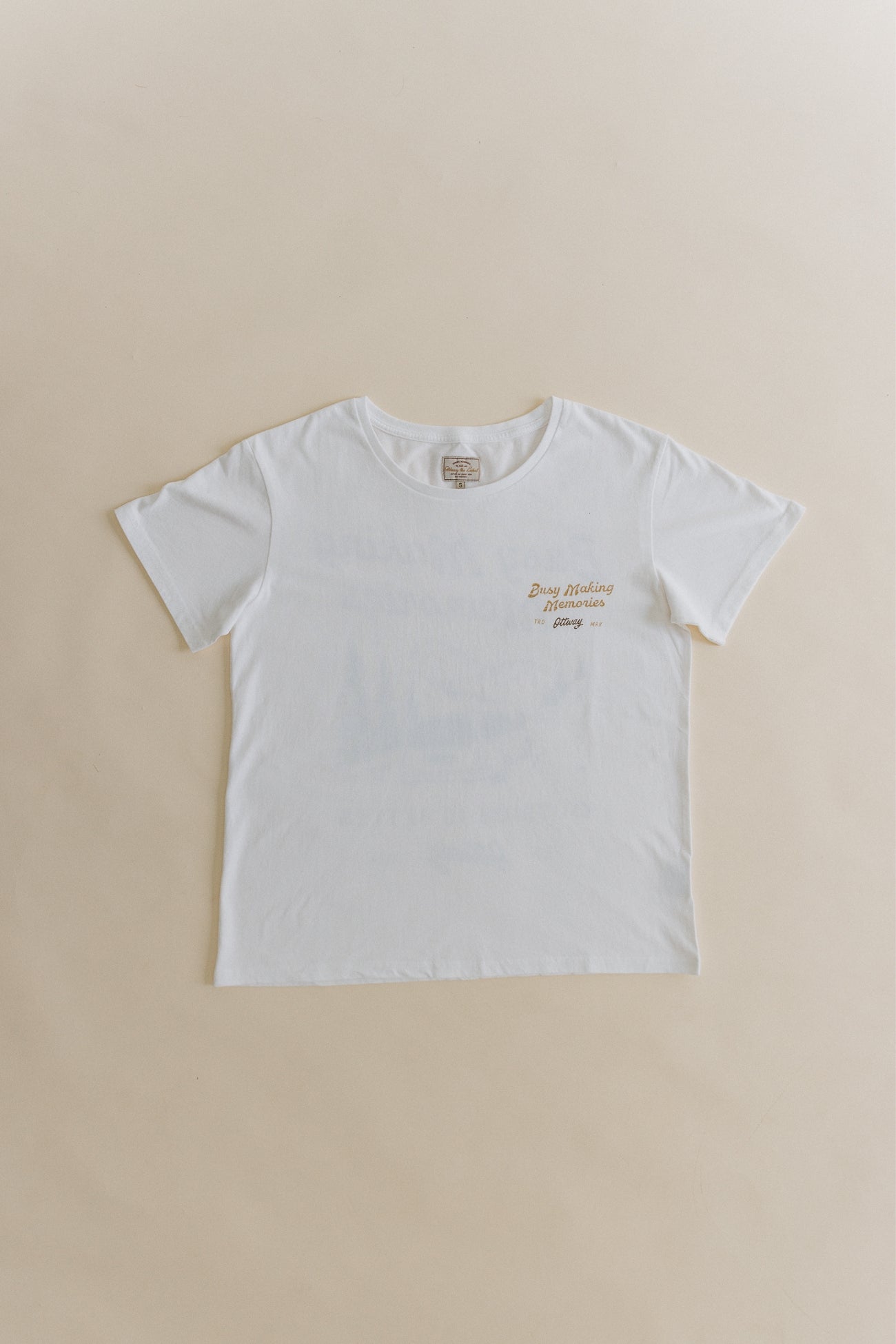 Busy Making Memories T-Shirt - Off White