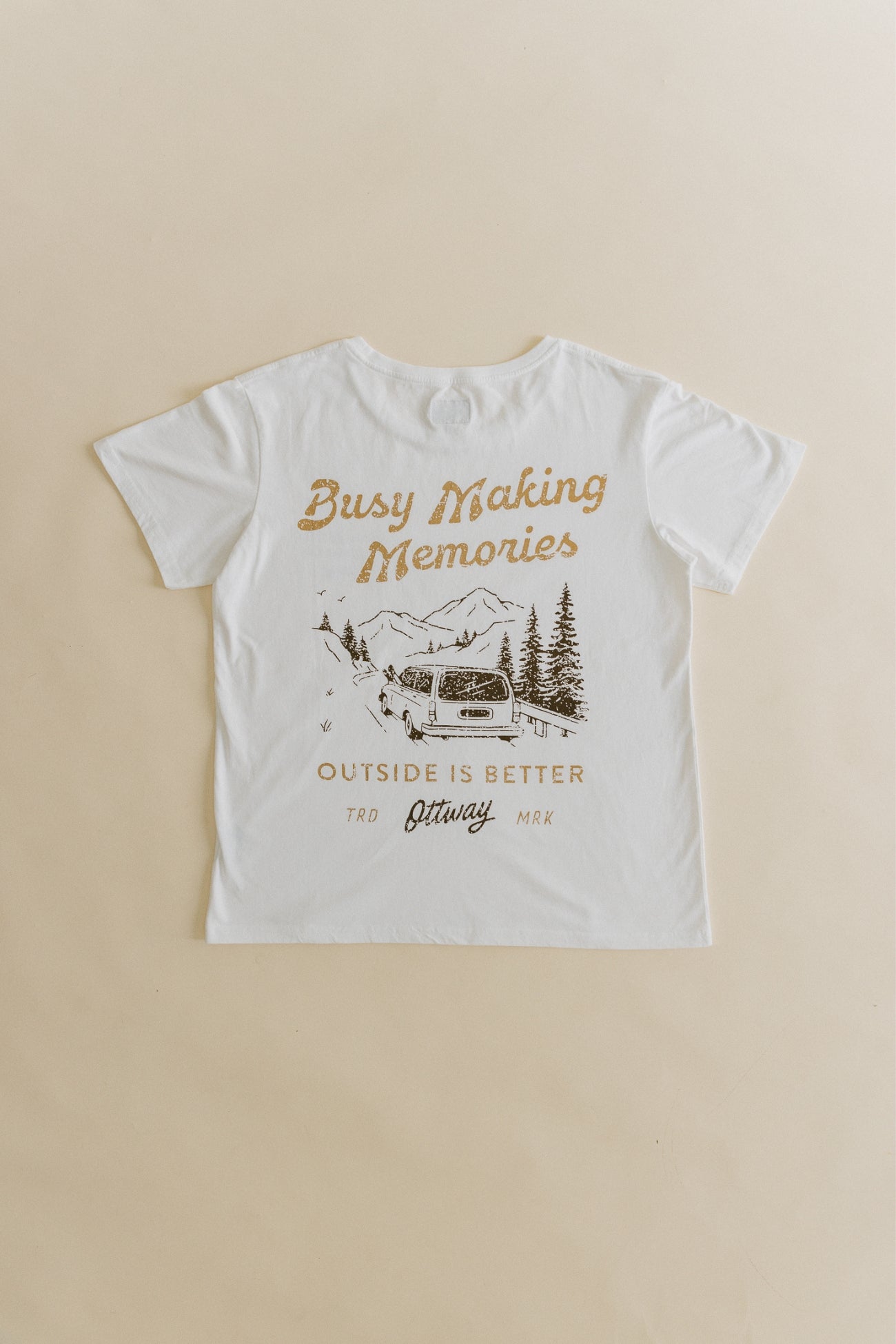 Busy Making Memories T-Shirt - Off White