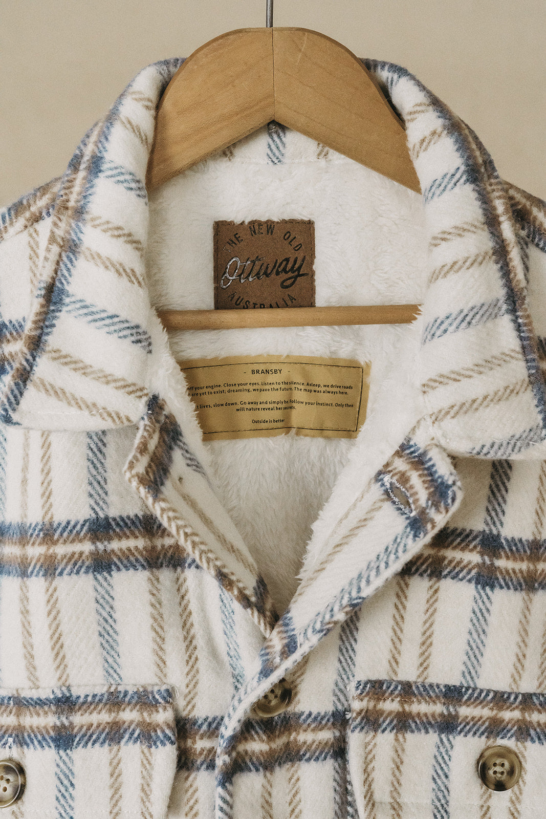 Bransby - White Flannel Jacket