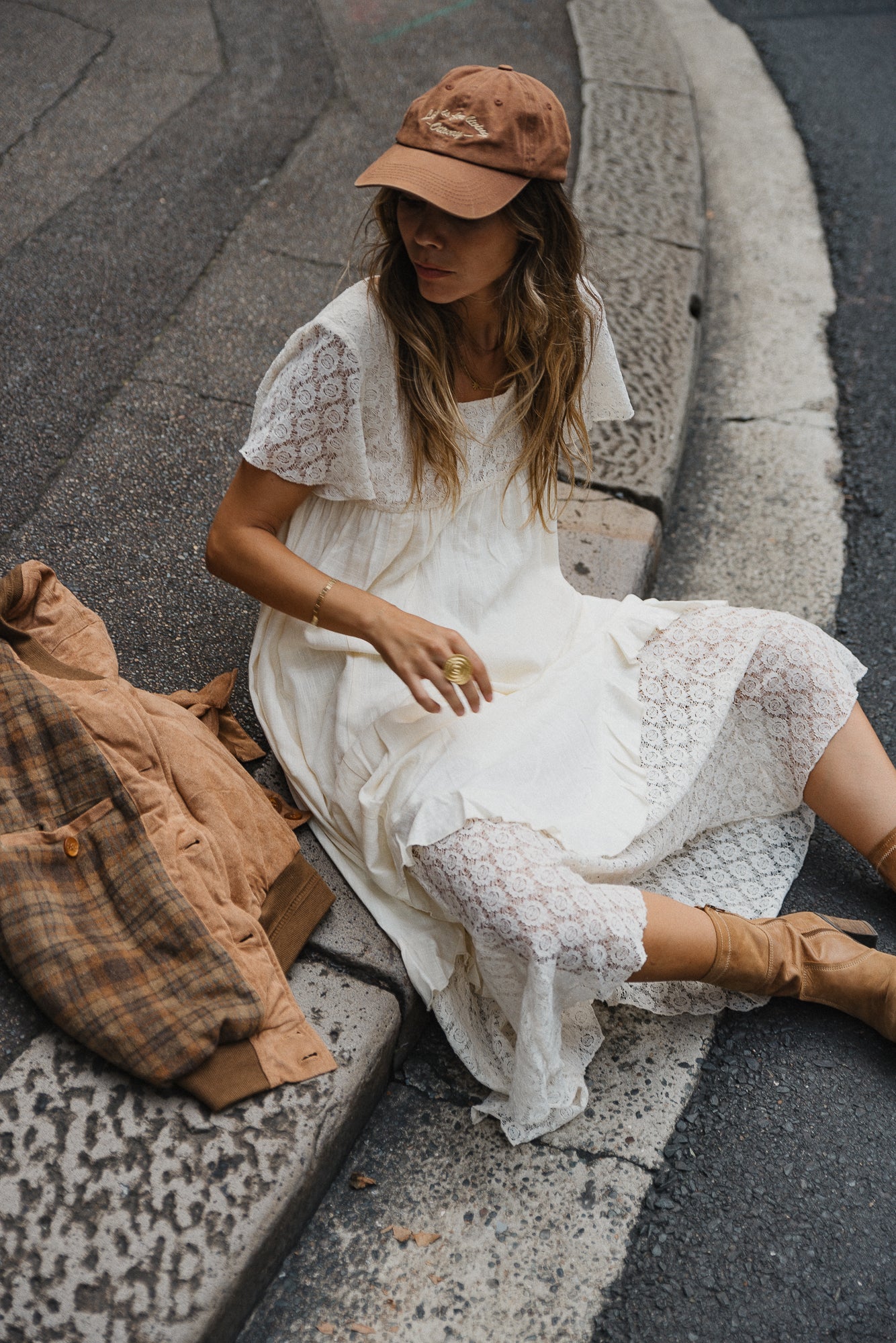 Allegra - Boho Lace Maxi Dress