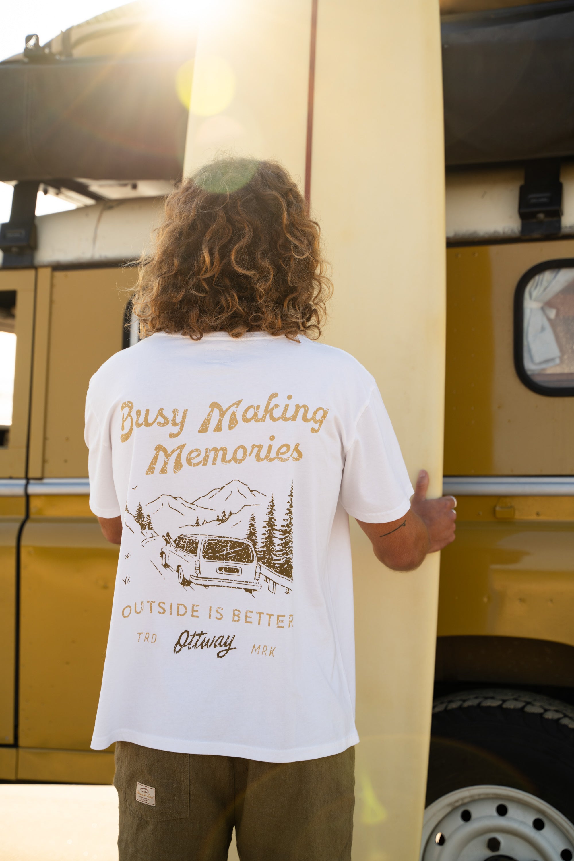 Busy Making Memories T-Shirt - Off White