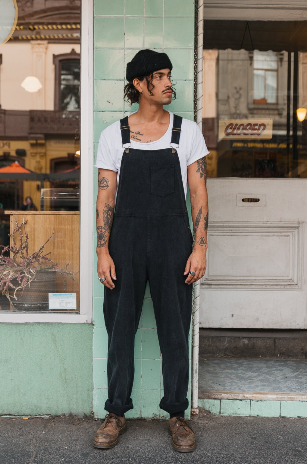 JACKS - Washed Black Overalls