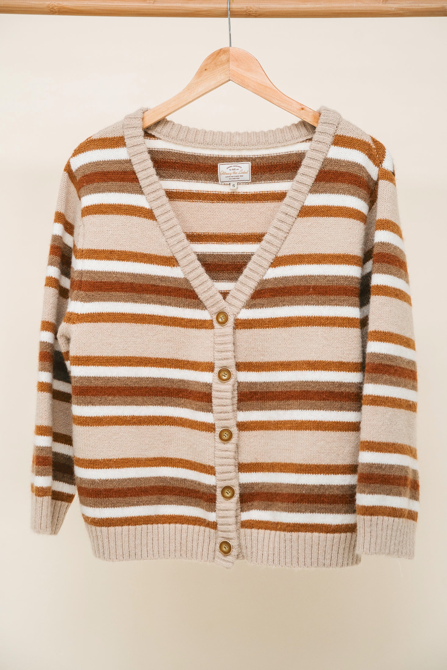 Candem Striped Knit Cardigan