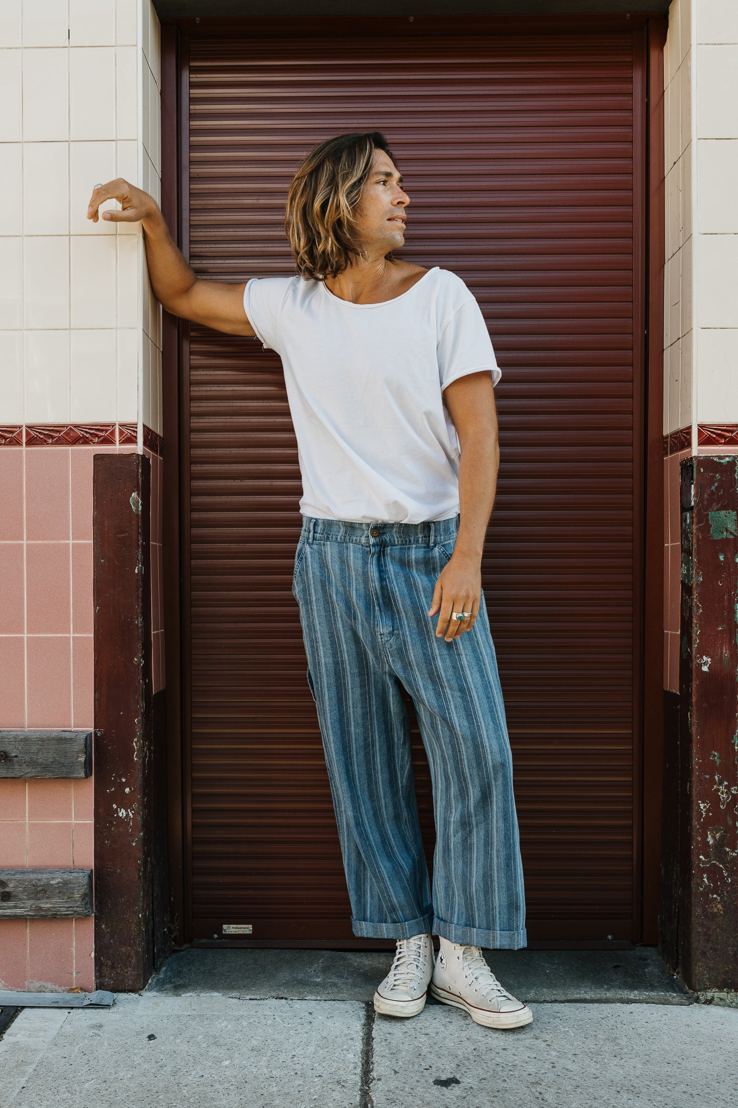 Jagger - Washed Denim Pants