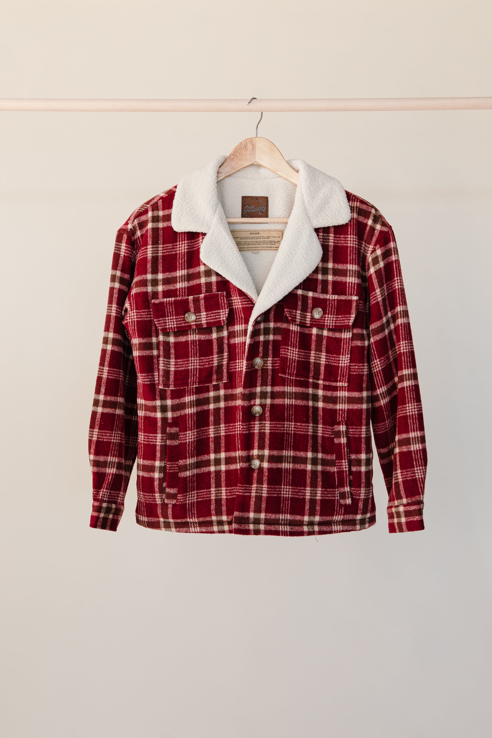 Rover - Burgundy Flannel Jacket