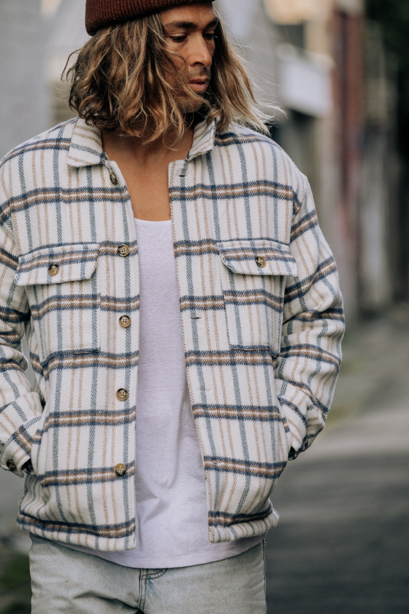 Bransby - White Flannel Jacket