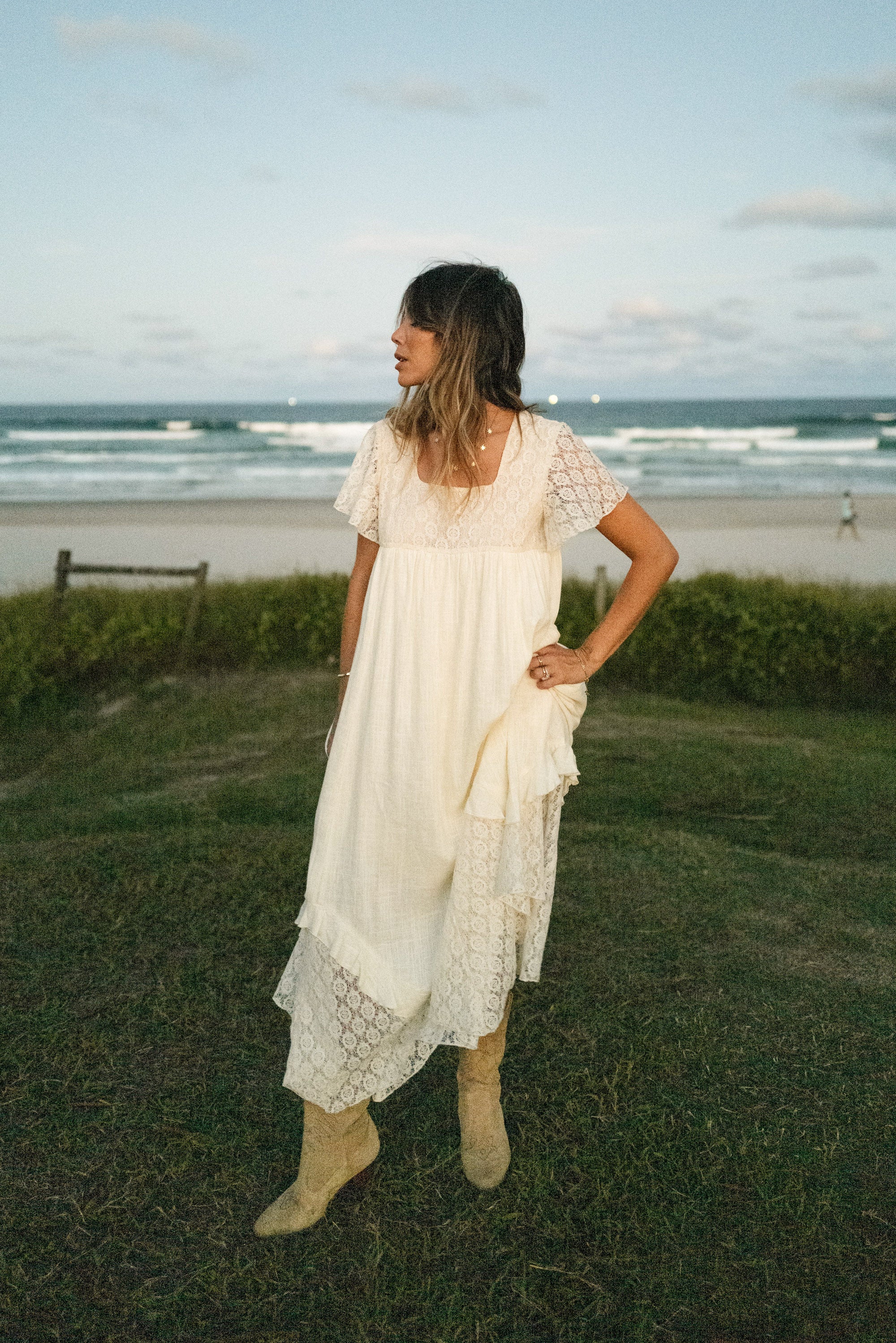 Allegra - Boho Lace Maxi Dress