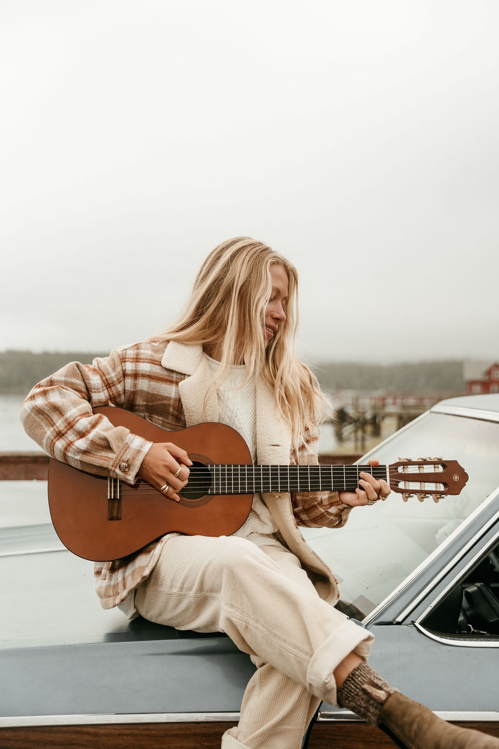 Parker - Women Brown Flannel Jacket