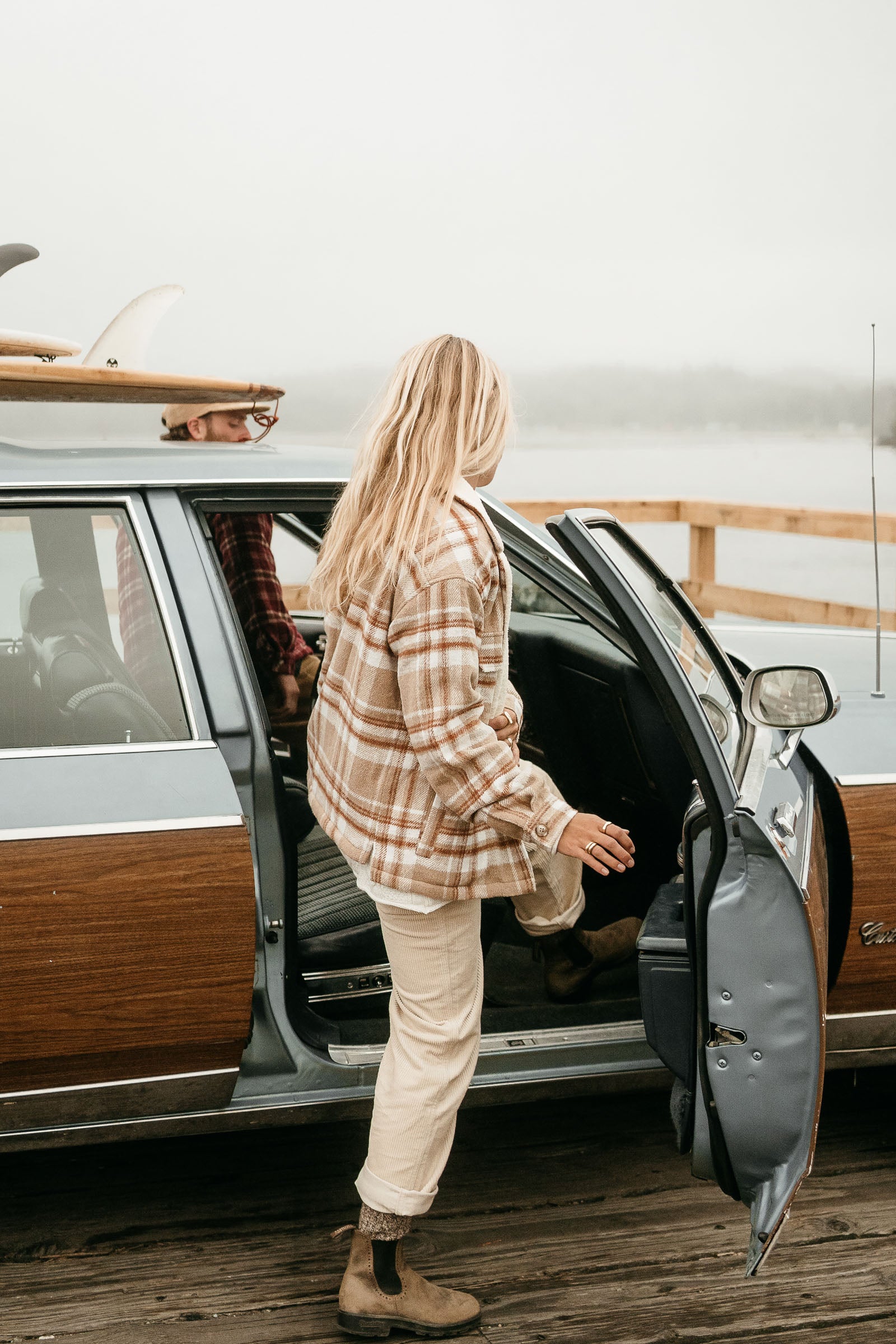 Parker - Women Brown Flannel Jacket