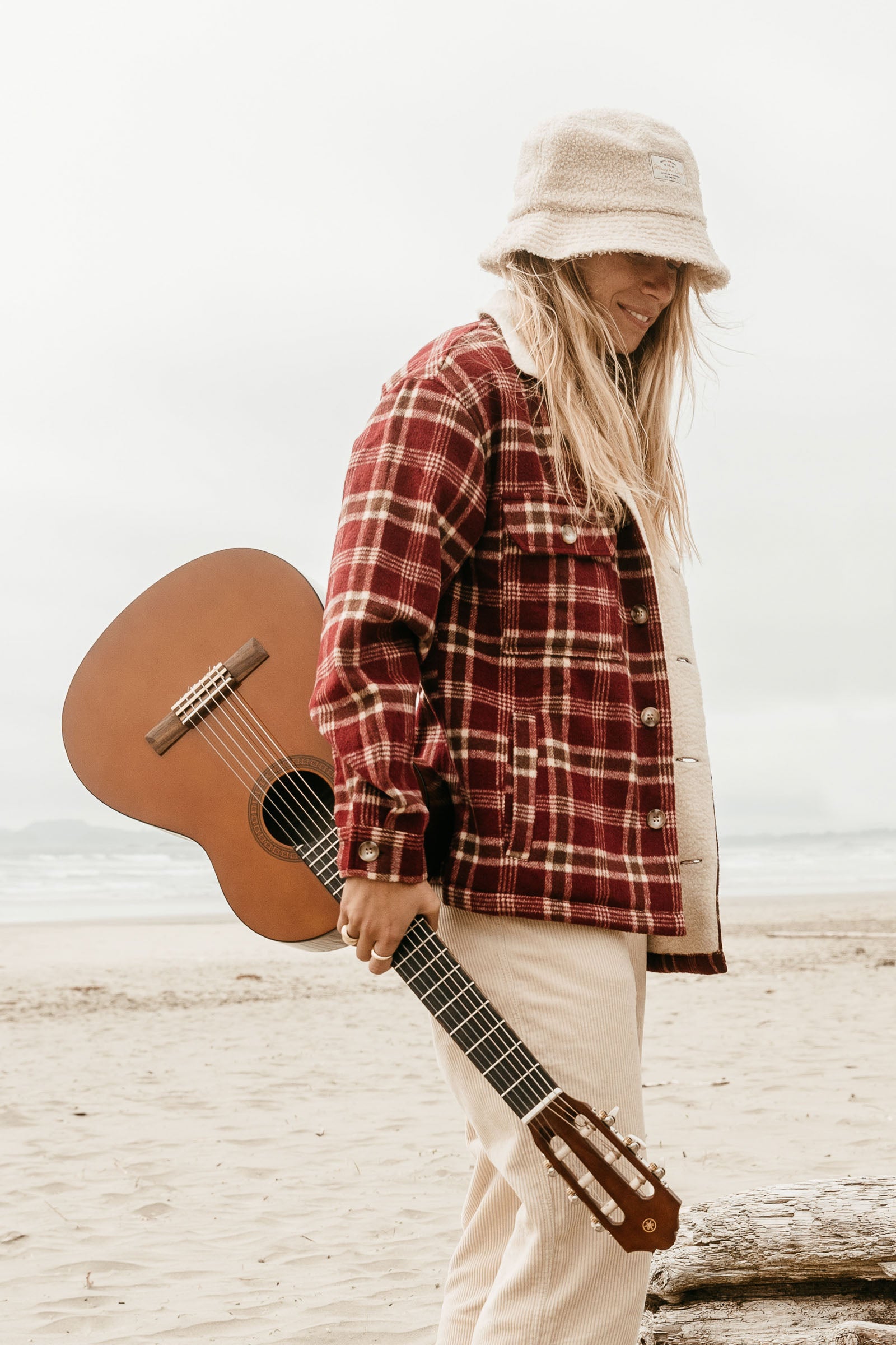 Rover - Women Burgundy Flannel Jacket