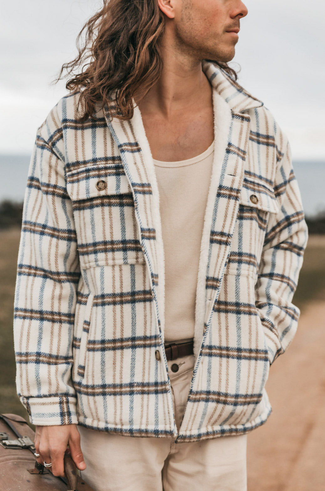 Bransby - White Flannel Jacket