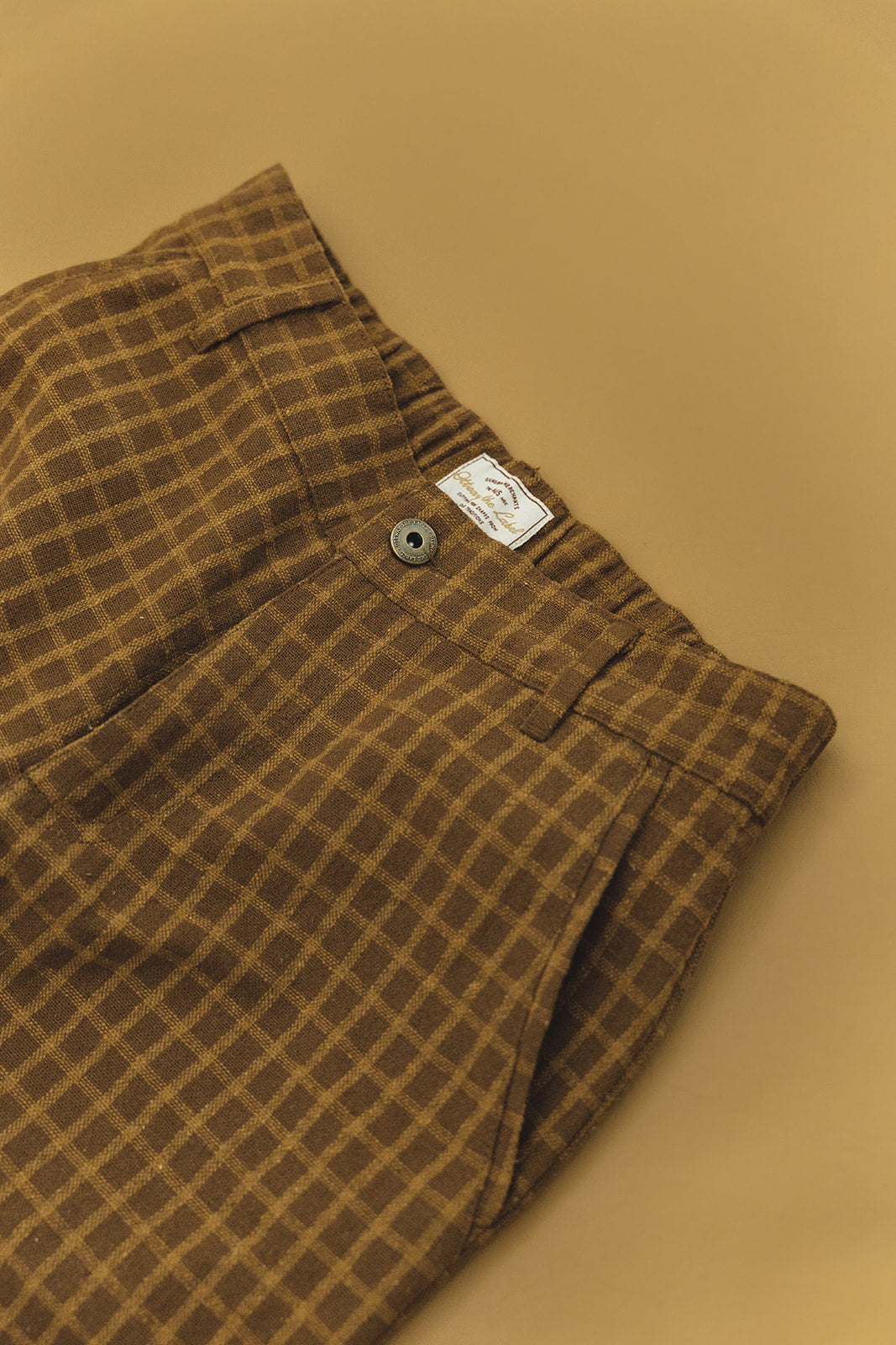 Kora - Brown Checked Pants