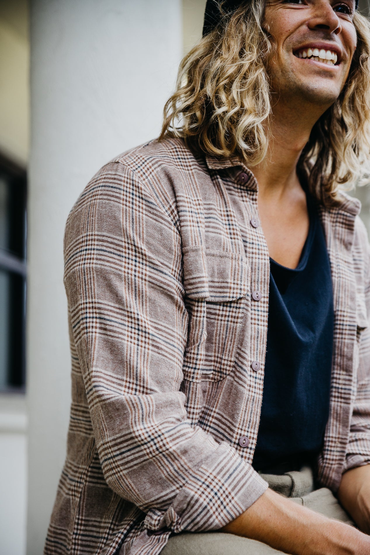 Boston - Plaid Long Sleeve Shirt