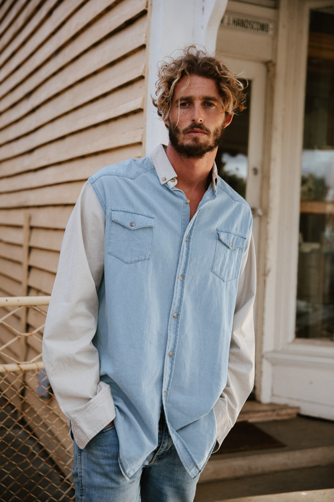 Blueford - Denim Long Sleeve Shirt